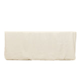 Ivory Fitted Premium Polyester Rectangle Tablecloth 6ft Table Cover