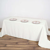 50"x120" Ivory Polyester Rectangular Tablecloth