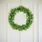 2 Pack 21" Green Artificial Lifelike Jasmine Leaf Spring Wreaths