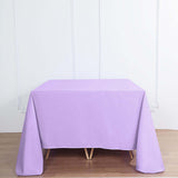 Lavender Lilac Polyester Square Tablecloth 90Inch