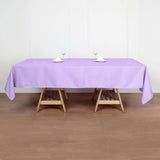 60"x102" Lavender Lilac Polyester Rectangular Tablecloth