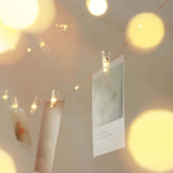 32ft Warm White 100 LED Clear Photo Clip Fairy String Light Garland