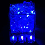 12 Pack | Blue LED Lights Waterproof Battery Operated Submersible