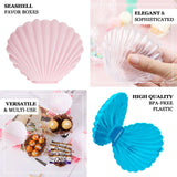 12 Pack | 3.5Inch Blue Seashell Party Favor Gift Boxes, Treat Candy Goodie Box For Beach Wedding & Baby Showers