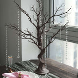 34inch Natural Manzanita Centerpiece Tree + 8 Acrylic Bead Chains