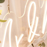 33 Inch Mr & Mrs Neon Light Sign, LED Reusable Wall Décor Lights With 5ft Hanging Chain