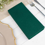 20 Pack | Hunter Emerald Green Soft Linen-Feel Airlaid Paper Dinner Napkins