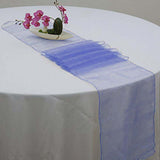 Table Runner Organza - Navy Blue