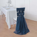 22inchx78inch Navy Blue DIY Premium Designer Chiffon Chair Sashes