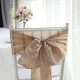 5 Pack | Nude Satin Chair Sashes | 6x106inch