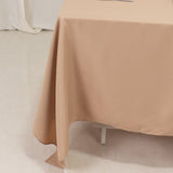 70"x70" Nude Premium Polyester Square Tablecloth - 220GSM