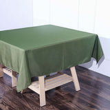 Olive Green Polyester Square Tablecloth 70"x70"