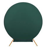 7.5ft Hunter Emerald Green Round Spandex Fit Wedding Backdrop Stand Cover
