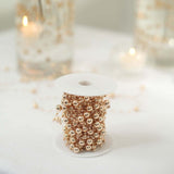 Pearl Vase Filler for Floating Candles, Table Centerpiece Decor - Rose Gold, 100ft