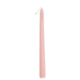 12 Pack | Blush / Rose Gold 10inch Premium Wax Taper Candles, Unscented Candles