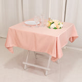 54inch Dusty Rose Seamless Lamour Satin Square Table Overlay