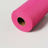 6Inchx100 Yards Fuchsia Tulle Fabric Bolt, Sheer Fabric Spool Roll For Crafts