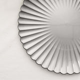 6 Pack | 13inch Silver Scalloped Shell Pattern Plastic Charger Plates