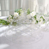 12inch Clear 3-Tier Round Reusable Plastic Cupcake Stand Cake Pop Holder