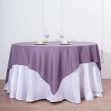 70"x70" Violet Amethyst Square Polyester Table Overlay