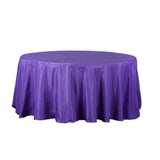 108" Purple Polyester Round Tablecloth