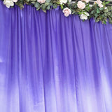 8ftx10ft Purple Satin Formal Event Backdrop Drape, Window Curtain Panel