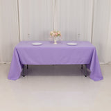 60x126inch Lavender Lilac Seamless Premium Polyester Rectangular Tablecloth - 220GSM