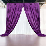 5ftx12ft Purple Premium Smooth Velvet Event Curtain Drapes, Privacy Backdrop Event Panel