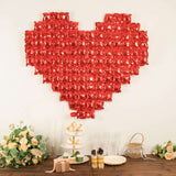 41inch x 36inch Metallic Red Giant Heart Mylar Foil Balloon