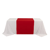 Red Wide Polyester Table Runner 36x72inch