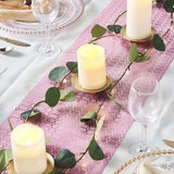 Glamorous Honeycomb Print Table Runner, Disposable Paper Table Runner with Geometric Design