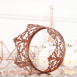 2inch Blush/Rose Gold Metal Princess Crown Cake Topper Wedding Cake Decor