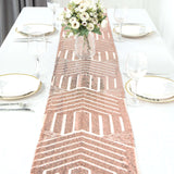 12x108inch Blush Rose Gold Diamond Glitz Sequin Table Runner