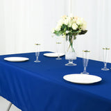 Royal Blue Cotton Blend Rectangular Tablecloth 60x102inch