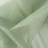 54inch x 10yard | Sage Green Solid Sheer Chiffon Fabric Bolt, DIY Voile Drapery Fabric