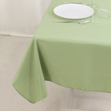 54"x54" Sage Green Premium Polyester Square Table Overlay - 220GSM