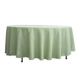 108" Sage Green Polyester Round Tablecloth