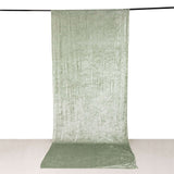 5ftx12ft Sage Green Premium Smooth Velvet Event Curtain Drapes, Privacy Backdrop Event Panel with Rod Pocket