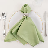 5 Pack Sage Green Lamour Satin Napkins - 20x20inch