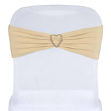 5pc x Chair Sash Spandex - Champagne