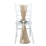 5 Pack | Nude Satin Chair Sashes | 6x106inch