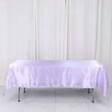 60"x102" Lavender Lilac Smooth Satin Rectangular Tablecloth