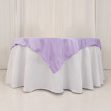 Lavender Lilac Seamless Lamour Satin Square Table Overlay- 54inch