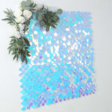 24sq.ft Shiny Iridescent Blue Sequin Shimmer Wall Photo Backdrop Mermaid Scales Pattern