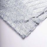 8ftx8ft Silver Geometric Sequin Event Curtain Drapes with Satin Backing, Seamless Opaque Sparkly