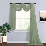 18ft Dusty Sage Green Sheer Organza Wedding Arch Drapery Fabric