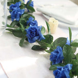 6ft | Royal Blue Artificial Silk Rose Garland UV Protected Flower Chain