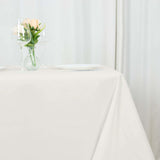 90"x90" Ivory Premium Polyester Square Tablecloth - 220GSM