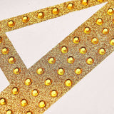 4inch Gold Decorative Rhinestone Alphabet Letter Stickers DIY Crafts - C