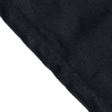 90"x132" Black Rectangle Chambury Casa 100% Cotton Tablecloth